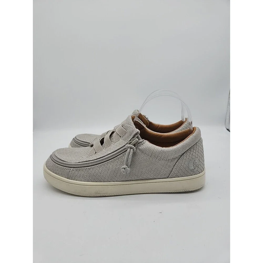 Billy Gore Low Top Zip-On Sneakers Adaptive Gray Grey Womens 7M Missing Insoles